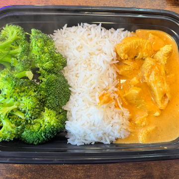 Butter Chicken & Rice & Naan